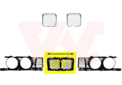 Rejilla delantera BMW 5 sedán (E34) (1987 - 1995) precio, desde 32,94 EUR